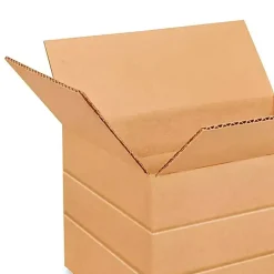 250 Pack Eco Friendly Multi Depth Corrugated Mailing Boxes Heavy Duty Cartons 11 1⁄4 x 8 3⁄4 x 6 Inch