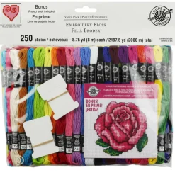 6 Pack: Embroidery Floss Value Pack by Loops & Threads®