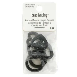 12 Pack: Enameled Hinge Closure Assortment by Bead Landing™