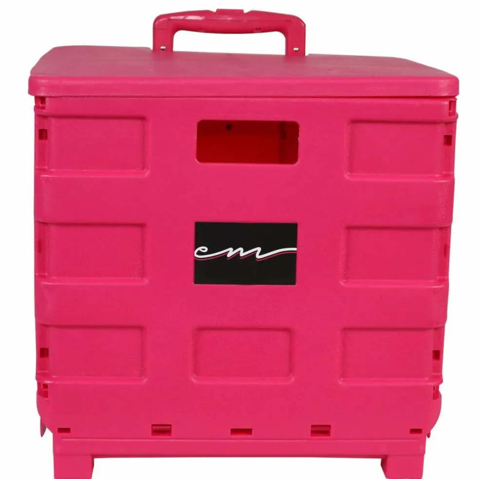 4 Pack: Everything Mary Collapsible Rolling Cart with Lid