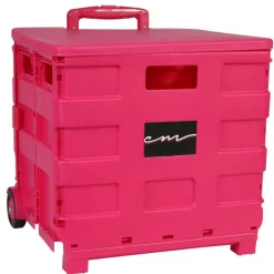 4 Pack: Everything Mary Collapsible Rolling Cart with Lid