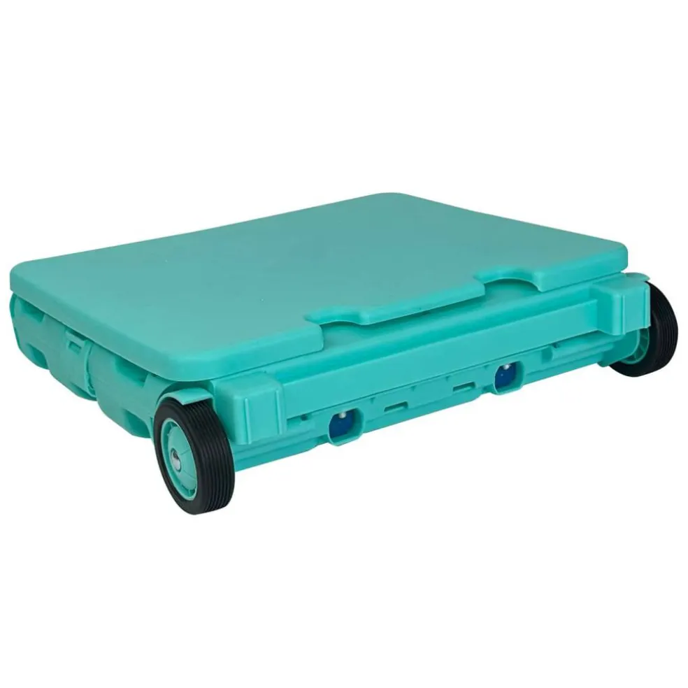 4 Pack: Everything Mary Collapsible Rolling Cart with Lid
