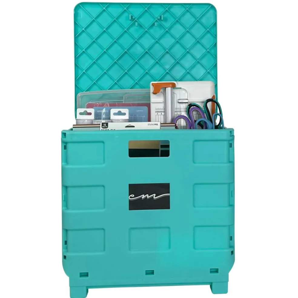 4 Pack: Everything Mary Collapsible Rolling Cart with Lid