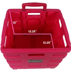 4 Pack: Everything Mary Collapsible Rolling Cart with Lid
