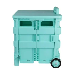 4 Pack: Everything Mary Collapsible Rolling Cart with Lid