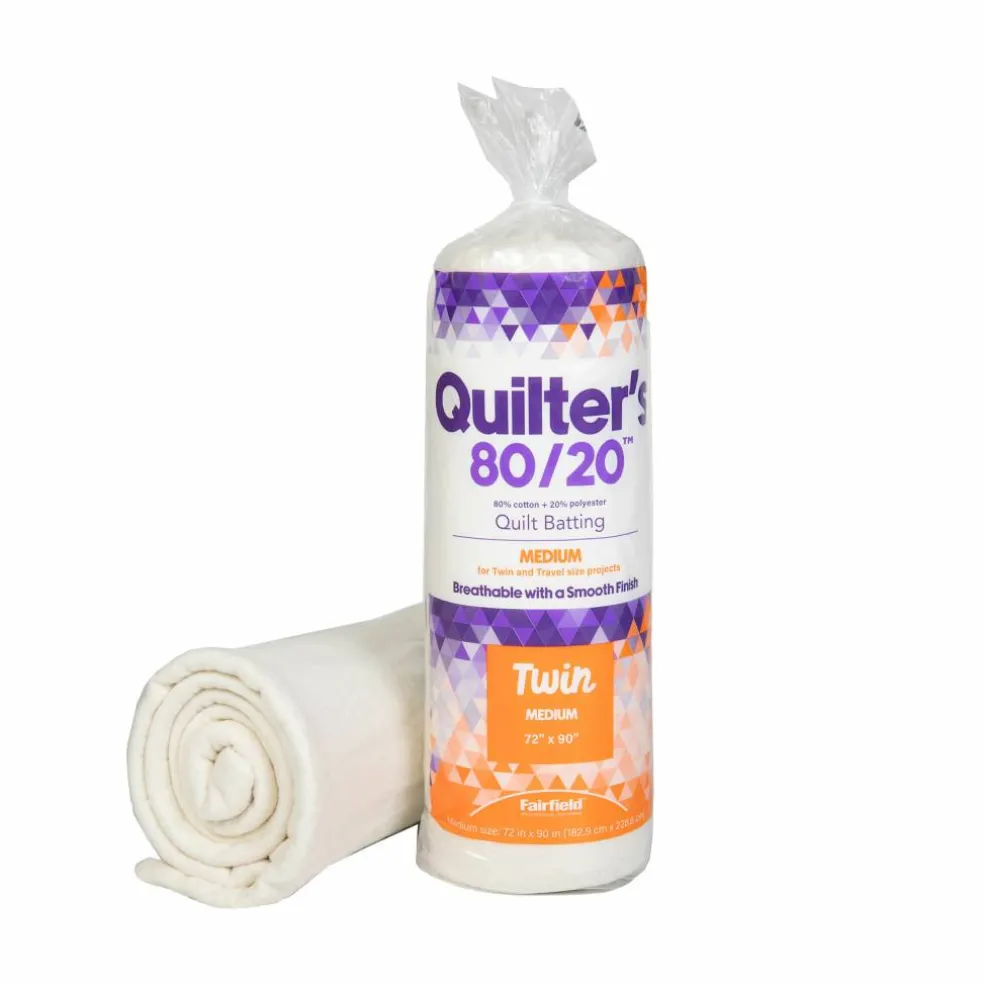 5 Pack: Fairfield™ Quilter's 80/20™ 72" x 90" Twin Quilt Batting