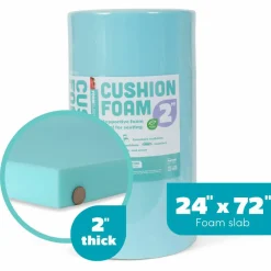 6 Pack: Fairfield™ 24" x 72" x 2" Cushion Foam Slab