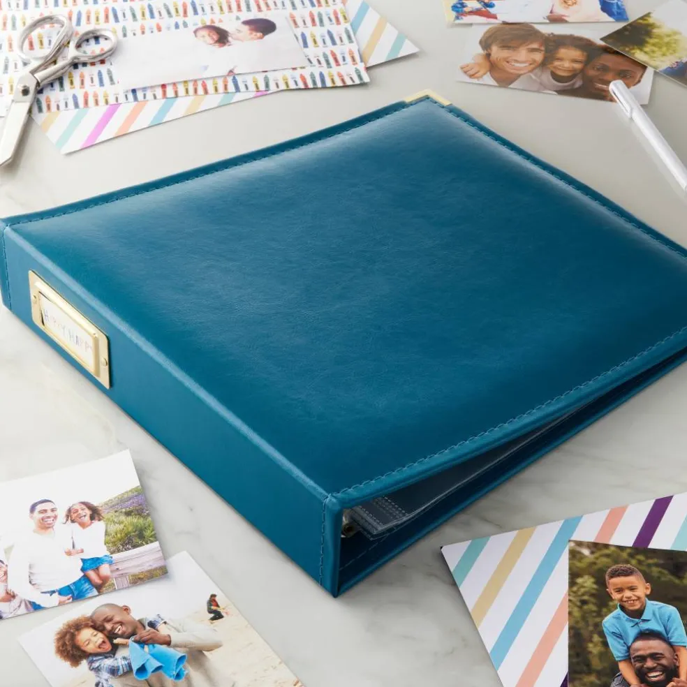 6 Pack: Faux Leather D-Ring Scrapbook Album by Recollections®