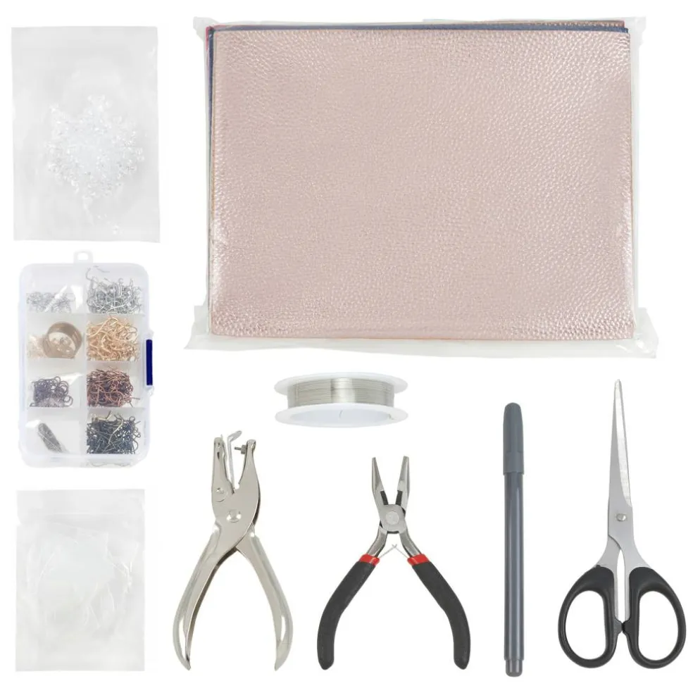 6 Pack: Faux Leather Earring Making Kit by Bead Landing™