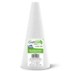 26 Pack: FloraCraft® CraftFōM Cone White, 3.7