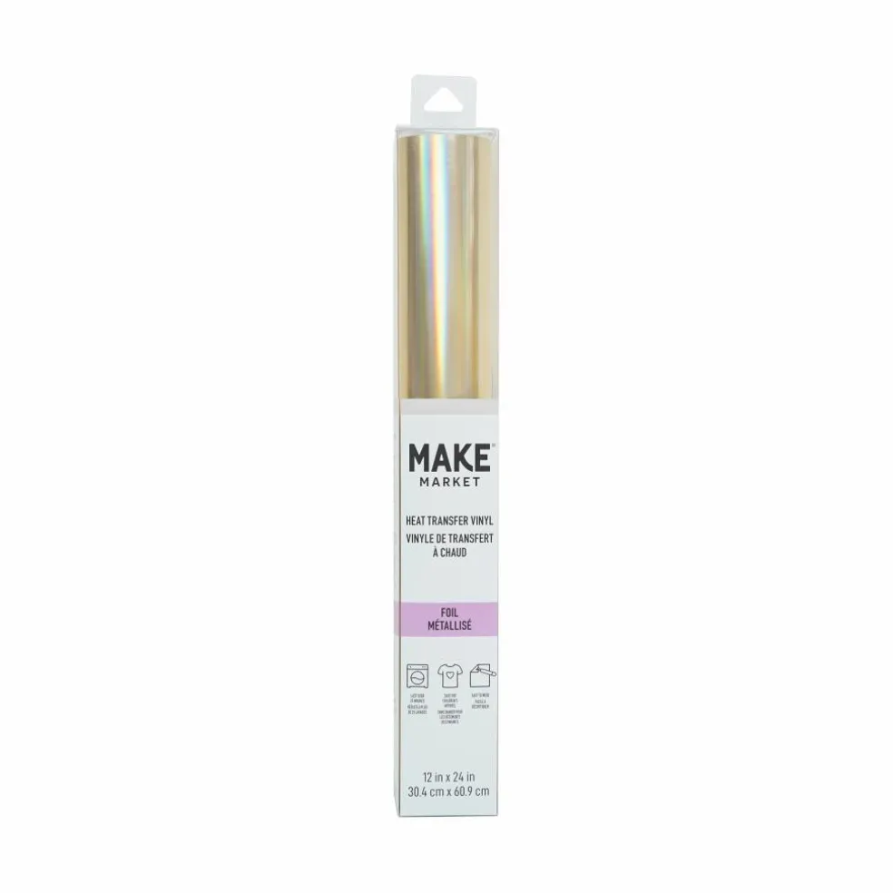 12 Pack: Foil Heat Transfer Vinyl by Make Market®