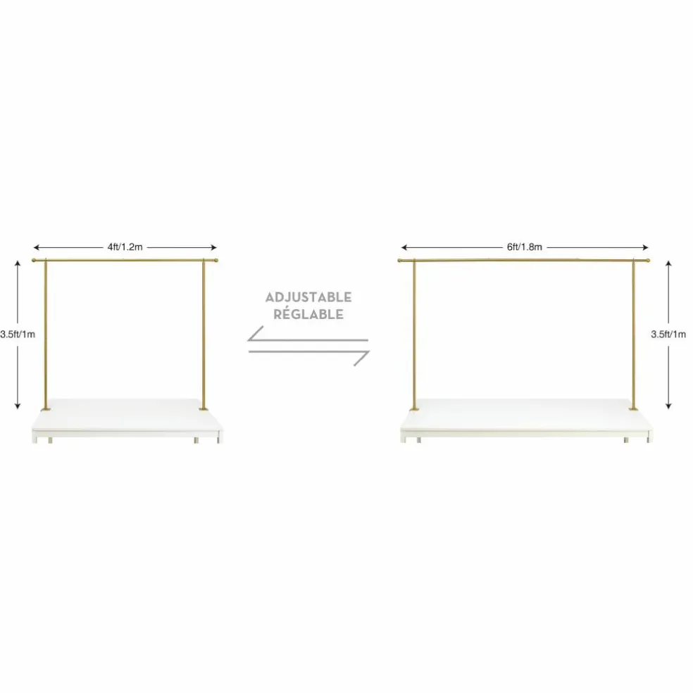 4 Pack: 3.5ft. Gold Adjustable Tabletop Arch by Celebrate It™