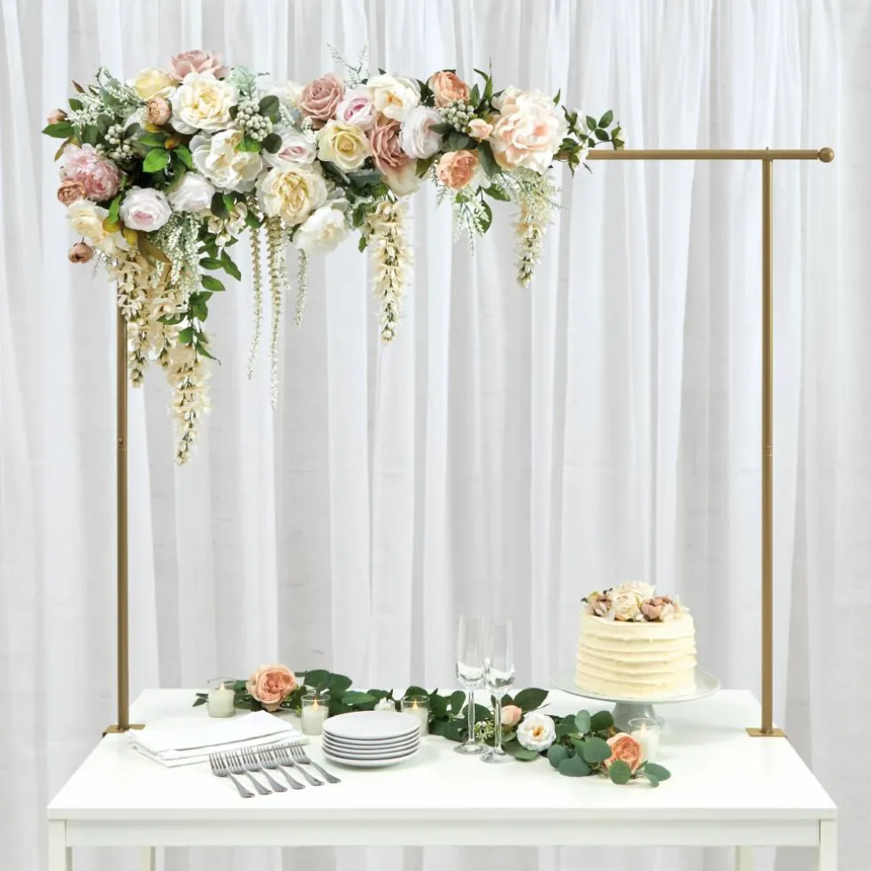 4 Pack: 3.5ft. Gold Adjustable Tabletop Arch by Celebrate It™