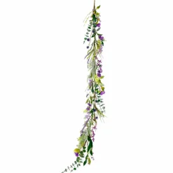 6 Pack: 5ft. Green & Purple Lavender Spring Garland