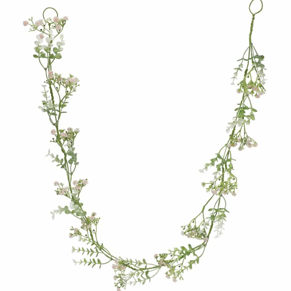 8 Pack: 5ft. Light Pink Baby's Breath Coiled Garland by Ashland®