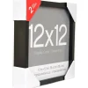 2 Pack Fundamentals 12" x 12" Black Shadow Boxes by Studio Décor®