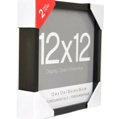 2 Pack Fundamentals 12" x 12" Black Shadow Boxes by Studio Décor®