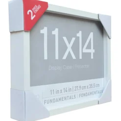 2 Pack Fundamentals 11" x 14" White Shadow Boxes by Studio Décor®