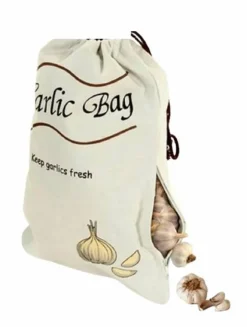 2 Pack Garlic Storage Bag Keeps Garlic Fresher Longer