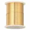 12 Pack: 28 Gauge Gold Beading Wire by Bead Landing™