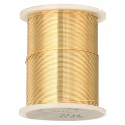 12 Pack: 28 Gauge Gold Beading Wire by Bead Landing™