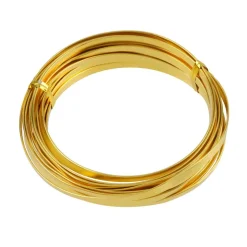 12 Pack: 18 Gauge Gold Flat Wire by Bead Landing™