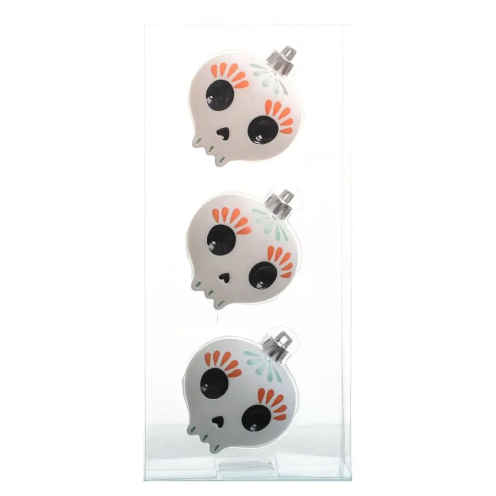 3 Pack Ghost Skull Halloween Ornaments by Ashland®