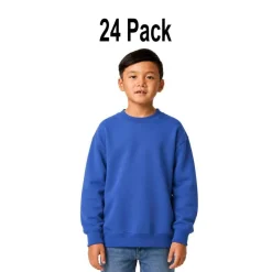24 Pack Gildan Youth Heavy Blend Crewneck Sweatshirt Free Shipping