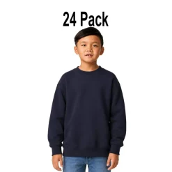 24 Pack Gildan Youth Heavy Blend Crewneck Sweatshirt Free Shipping