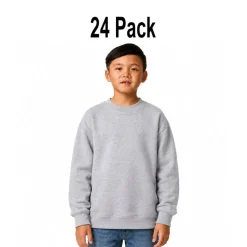 24 Pack Gildan Youth Heavy Blend Crewneck Sweatshirt Free Shipping