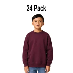 24 Pack Gildan Youth Heavy Blend Crewneck Sweatshirt Free Shipping