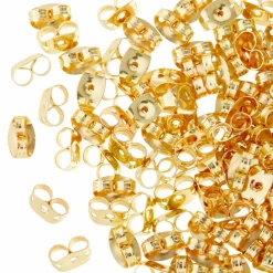 12 Pack: Gold Earring Backs by Bead Landing™