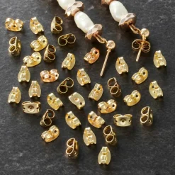 12 Pack: Gold Earring Backs by Bead Landing™