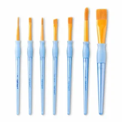9 Pack: Golden Taklon Flat Variety Brush Set by Craft SmartĀ®