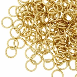 12 Pack: Gold Finish Jump Rings by Bead Landing™