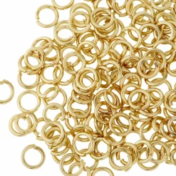 12 Pack: Gold Finish Jump Rings by Bead Landing™