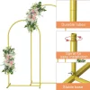 3 Pack Gold Metal Arch Backdrop Stand, 3 Sizes Wedding Arched Frame for Party Birthday Decor