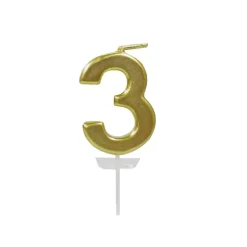 12 Pack: Gold Number Candle by Celebrate It®