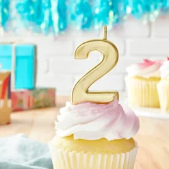 12 Pack: Gold Number Candle by Celebrate It®