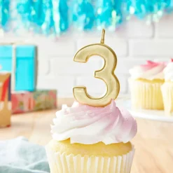 12 Pack: Gold Number Candle by Celebrate It®