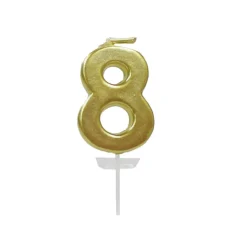 12 Pack: Gold Number Candle by Celebrate It®