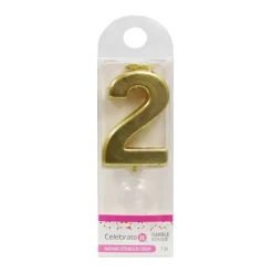 12 Pack: Gold Number Candle by Celebrate It®