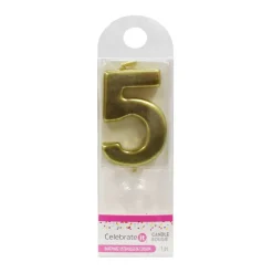 12 Pack: Gold Number Candle by Celebrate It®
