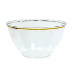 12 Pack: 5.5" Gold Rim Plastic Party Bowl by Celebrate It™