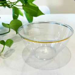 12 Pack: 5.5" Gold Rim Plastic Party Bowl by Celebrate It™