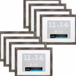 8 Pack: Gray Belmont Frame With Mat by Studio Décor®