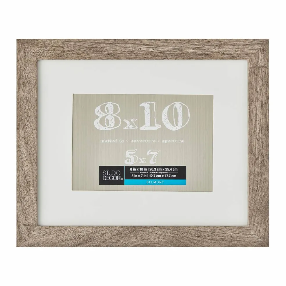 8 Pack: Gray Belmont Frame With Mat by Studio Décor®