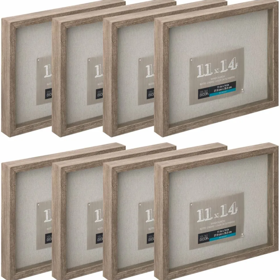8 Pack: Gray Belmont 11" x 14" Shadowbox by Studio Décor®