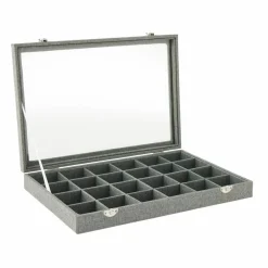 6 Pack: Gray Jewelry Tray with Lid by Bead Landing™