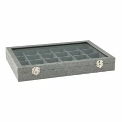 6 Pack: Gray Jewelry Tray with Lid by Bead Landing™